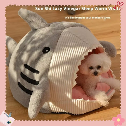 Luxury Plush Shark Pet Bed
