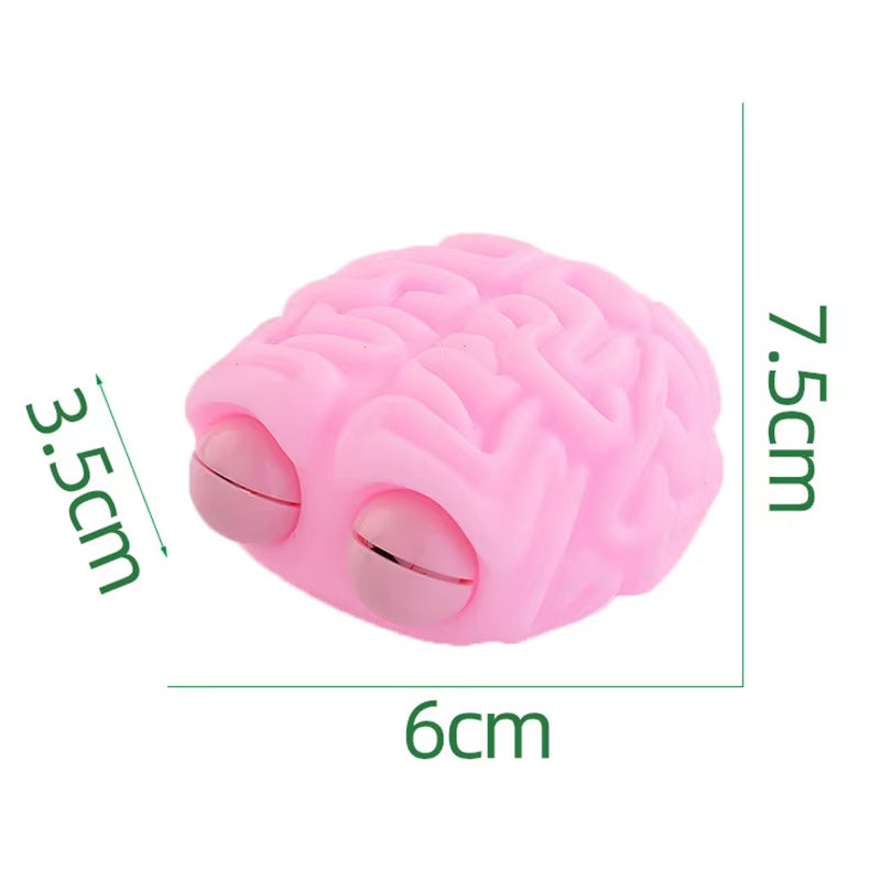 Anti Stress Flippy Brain Squishy Eye Popping 